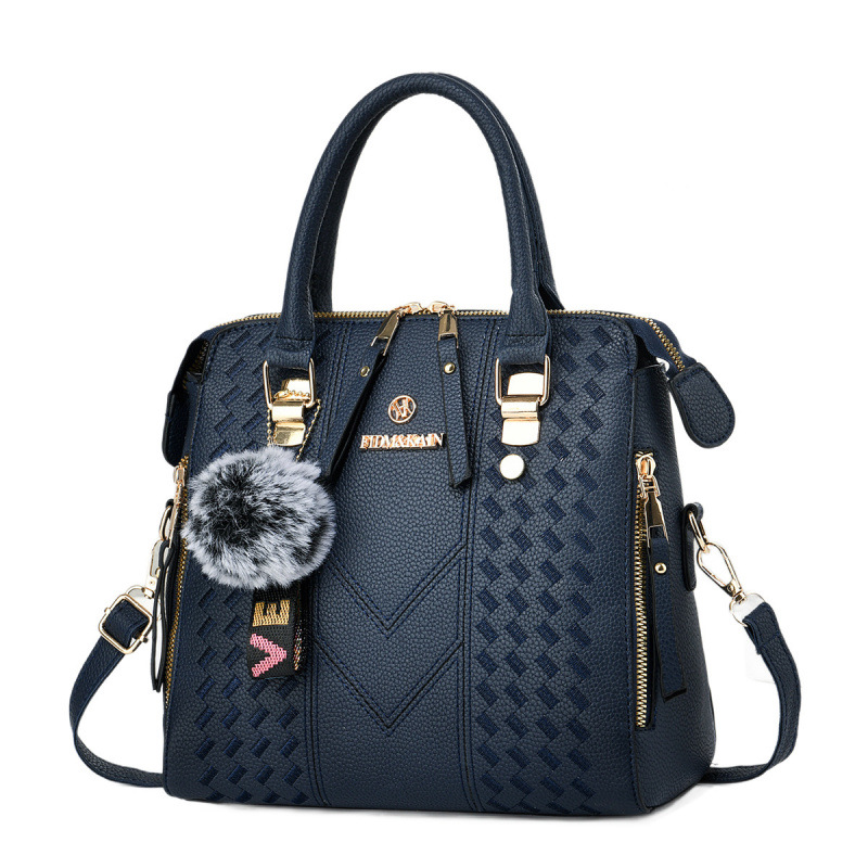 Bolsa de hombro de peluche colgante ocio versátil bolso de transporte diario temperamento moda mochila bolsas transfronterizas