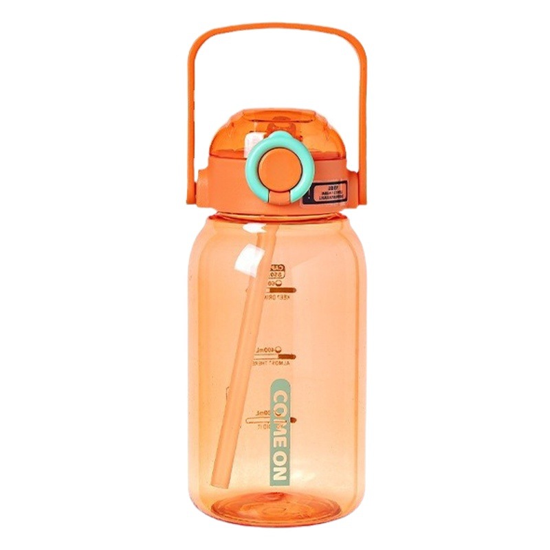 Qitong taza de plástico lindo pequeña tonelada taza de beber directa hervidor de plástico deportes al aire libre taza fuente fabricante 1000ml hervidor de agua