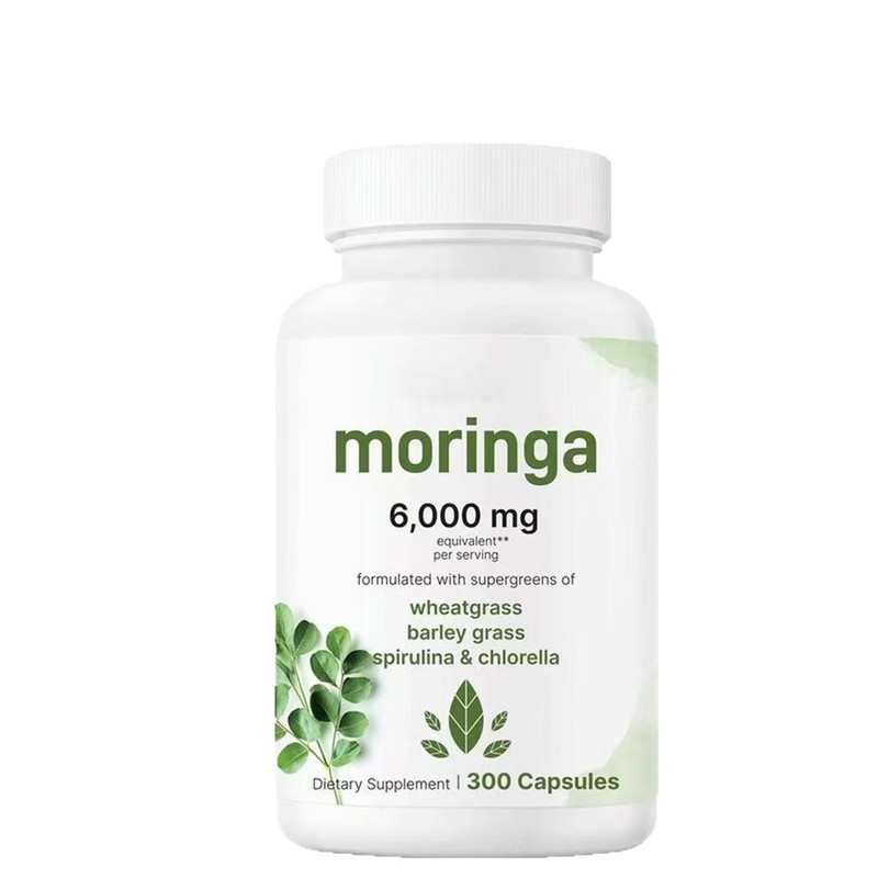 スポットTK ホットセール モリンガシード 6000mg 相当 300カプセル スーパーグリーンアルゴカプセル 300カプセル入り|undefined