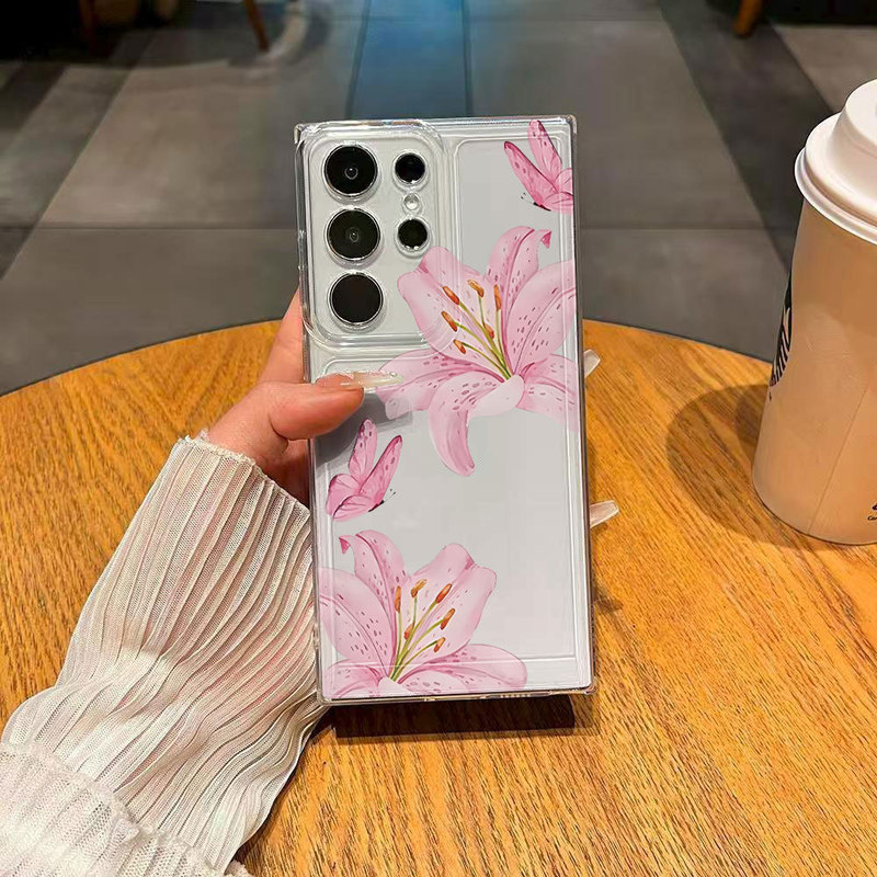 Butterfly Flowers Are Suitable for Samsung Galaxy S25 Girl A70 Mobile Phone Case Samsung A73 Cross-Border Note20