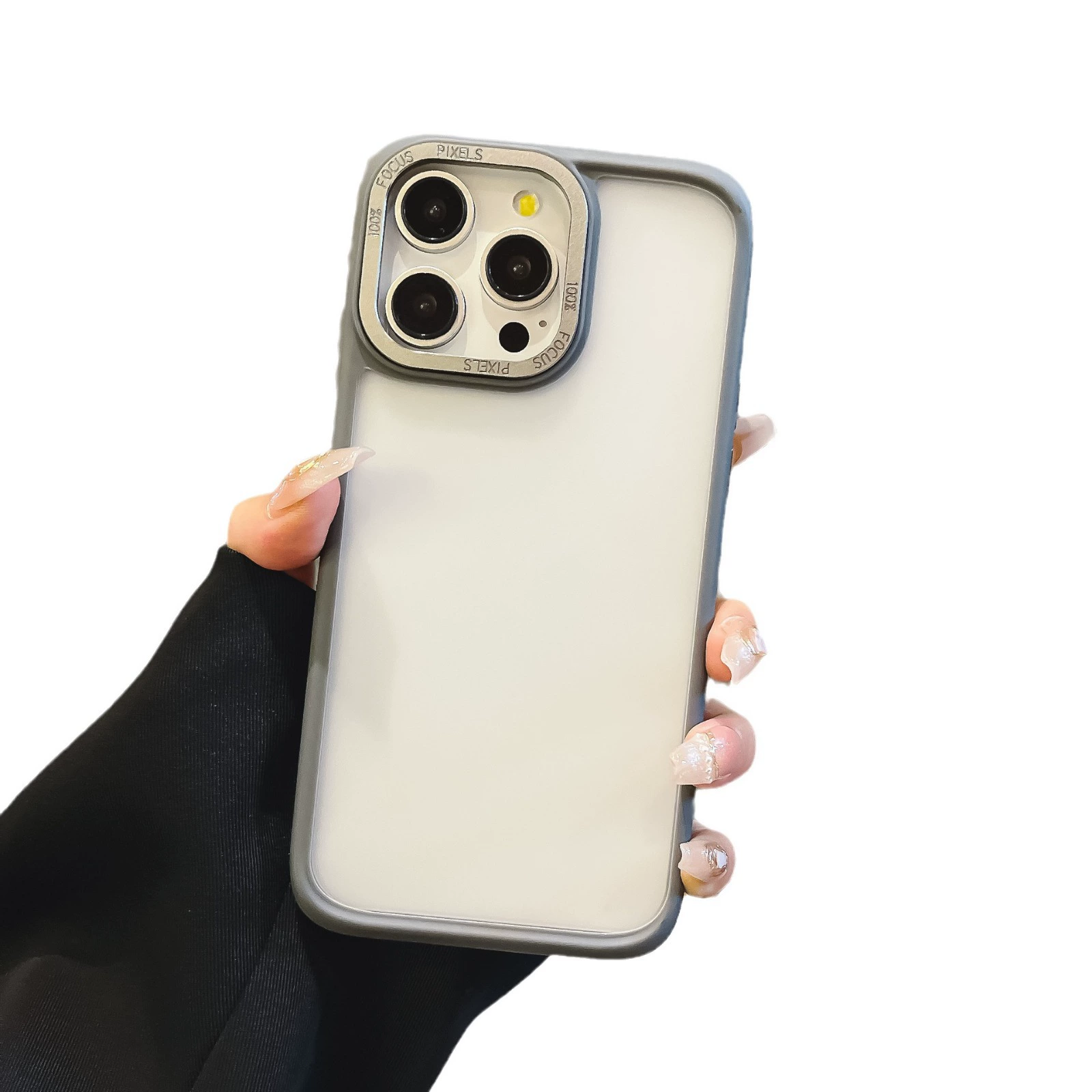 Яблоко, совместимый чехол для iPhone 15, матовый чехол для телефона, металлическая линза, защитный кейс, 15promax, iphone