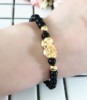 Black beads bracelets open transportation 貔貅 bracelet one yuan store 2 yuan store cargo source wholesale