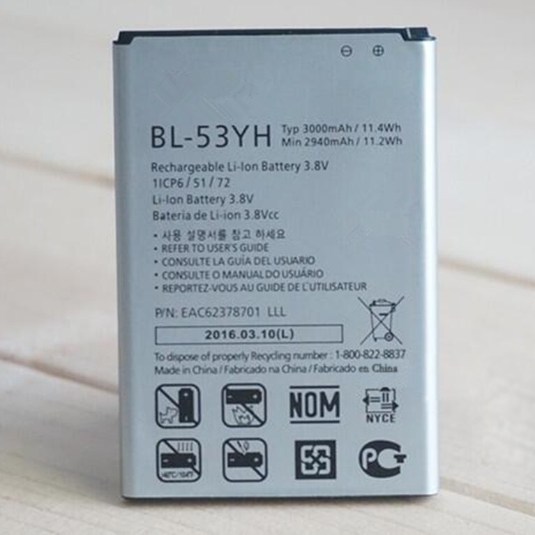 Manufacturer Wholesale Suitable for Lg G3 Battery F700/D857F400/D858Bl-53Yhbl-48Thbl-53Yh