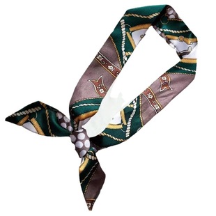Independent packaging spot silk scarf wholesale long beveled small silk scarf scarf ribbon women's all-match binding bag decorative hair band