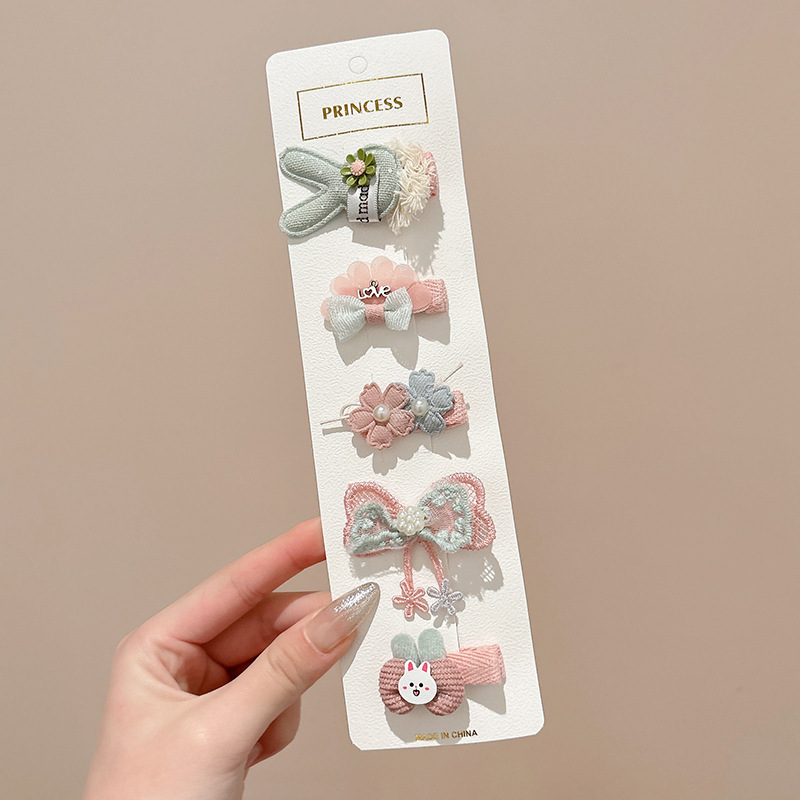 Horquilla para bebés, bolsa de tela completa, clip para cabello para bebés, no daña el cabello, niños, niñas, horquillas, lindos accesorios para el cabello, sombreros