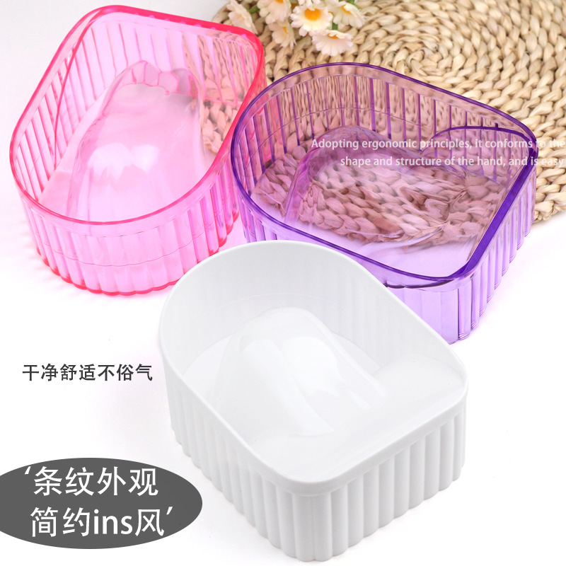 Herramientas de uñas para productos de limpieza de piel muerta software de cuenco de cuidado de uñas de mano acrílico cuerno cuenco de remojo al por mayor