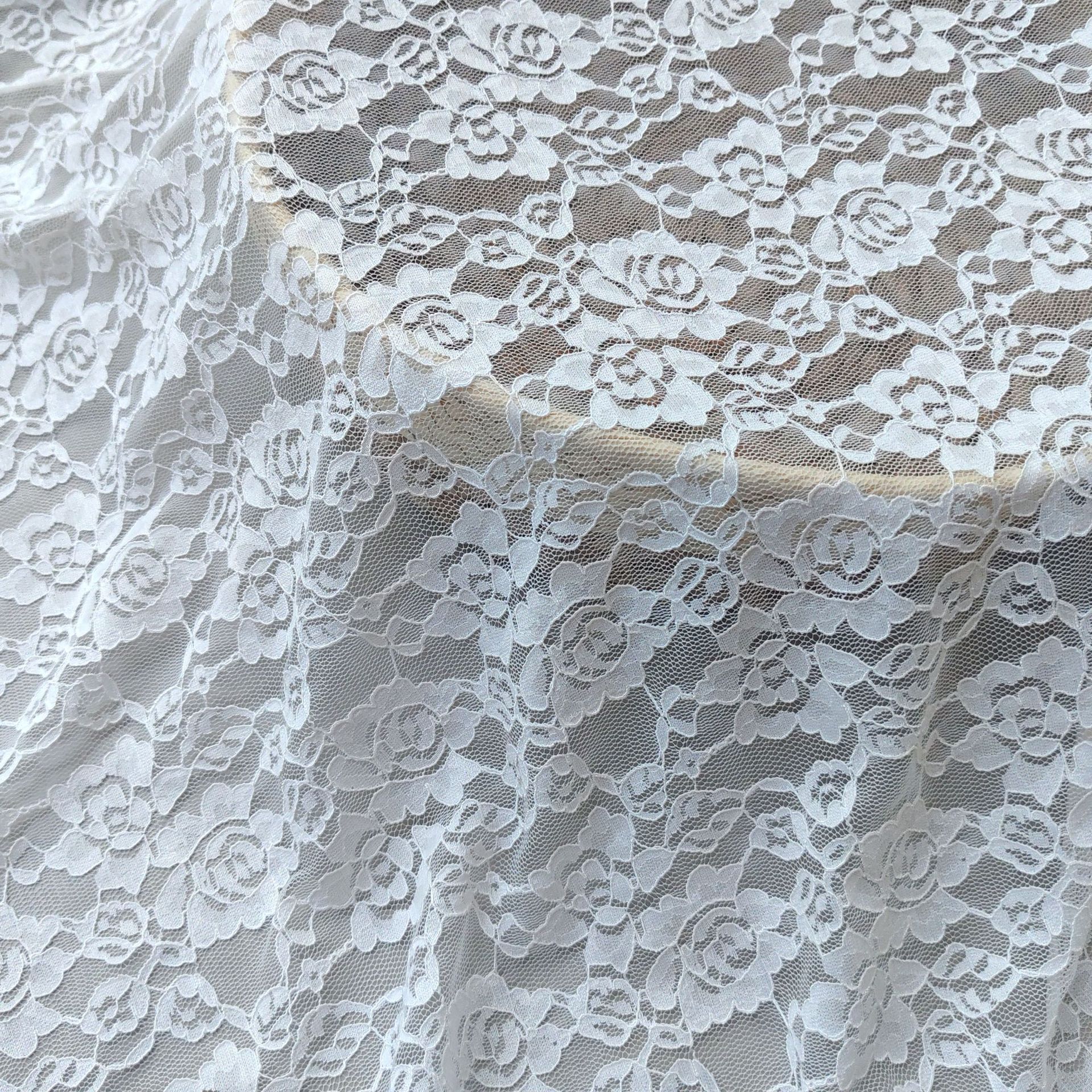 经典锦氨弹力小花蕾丝柔软亲肤适用各种时尚女装童装婚纱diy窗帘