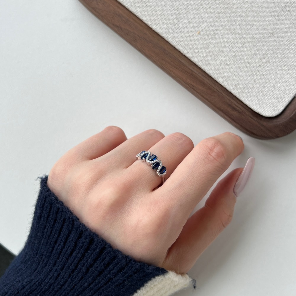 6g Weight Zircon Inlay Material Rings Classification 6, 9 Ring Size 1 Piece Quantity Holiday, Daily Occasion 925 Sterling Silver Material Geometric Pattern Women's Gender Plating, Inlay Design Basic, Modern Style, Classic Style Style 1 Piece 925 Sterling Silver Geometric Zircon Rings 11