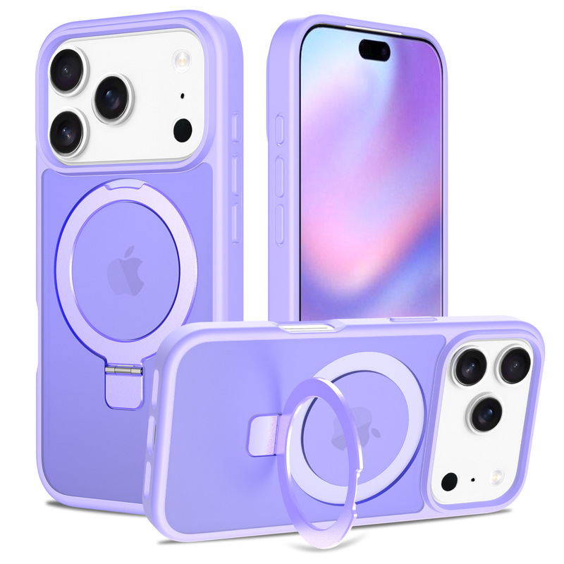 适用iPhone17Promax支架手机壳苹果16磁吸保护套 防摔15磨砂case|undefined