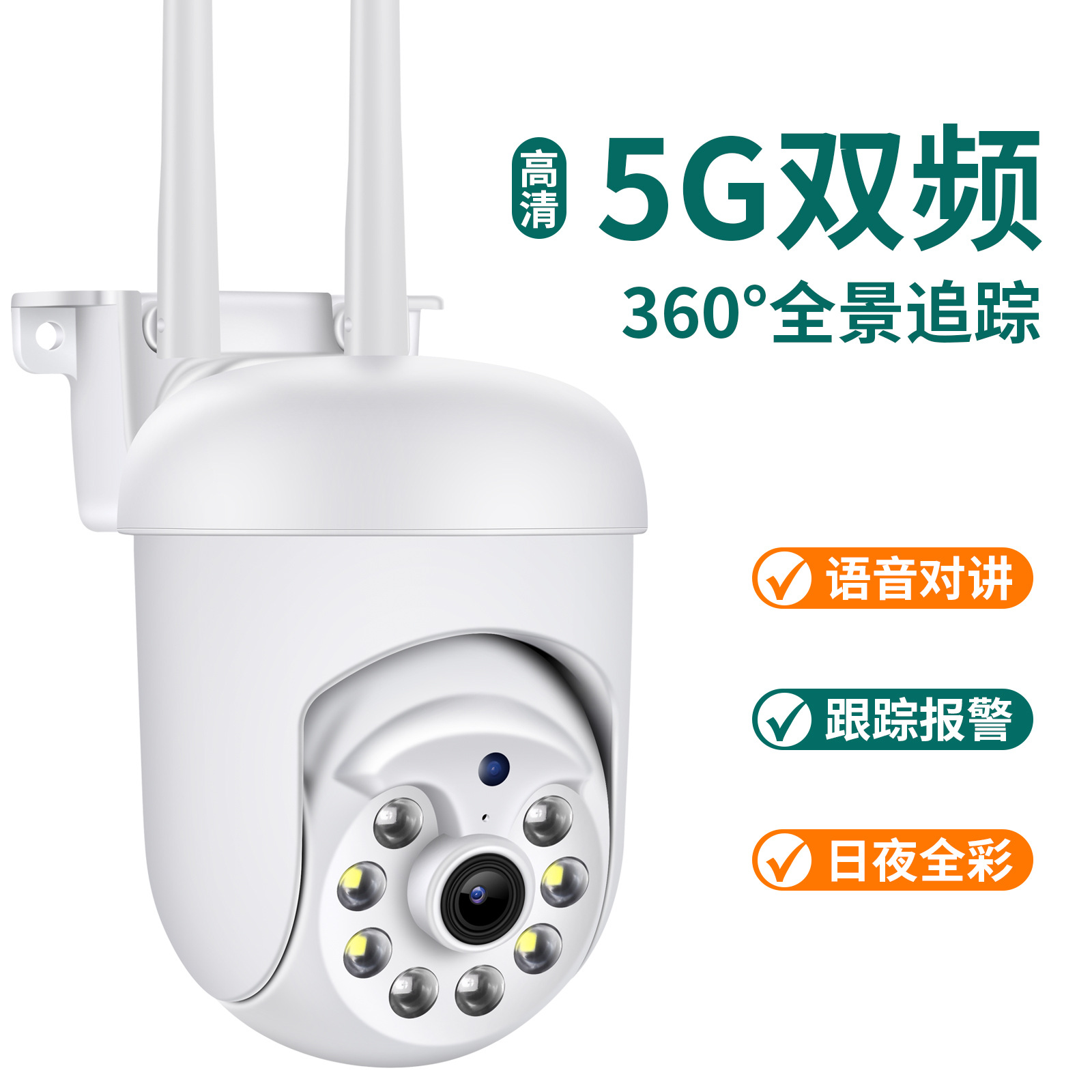 Cámara domo de vigilancia 1080p HD 2 millones de red inteligente WiFi Monitor de Casa cámara domo