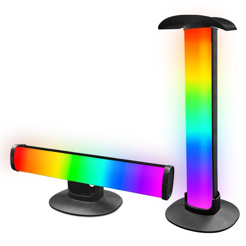RGB Ambient Tower Table Lamp, 5W, Bluetooth/Remote/Wired Control, Headphone Rack Option