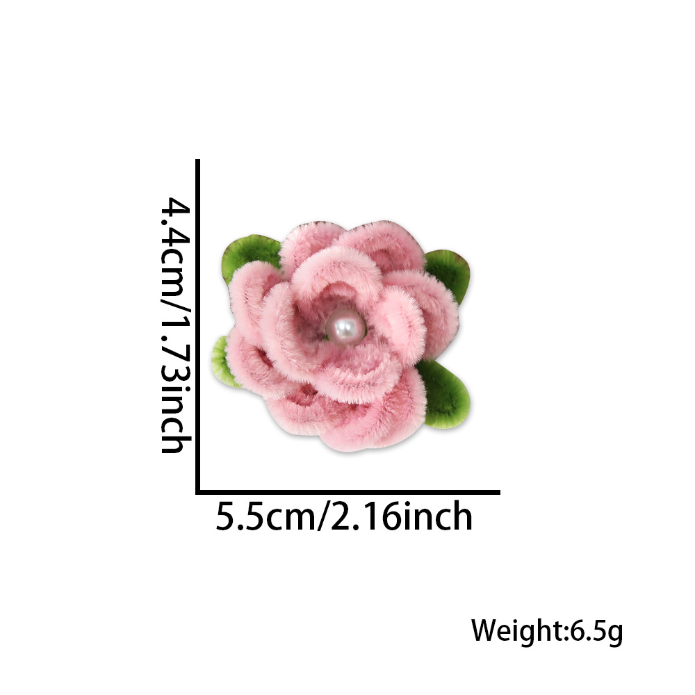 Una sola flor rosa Hairpin