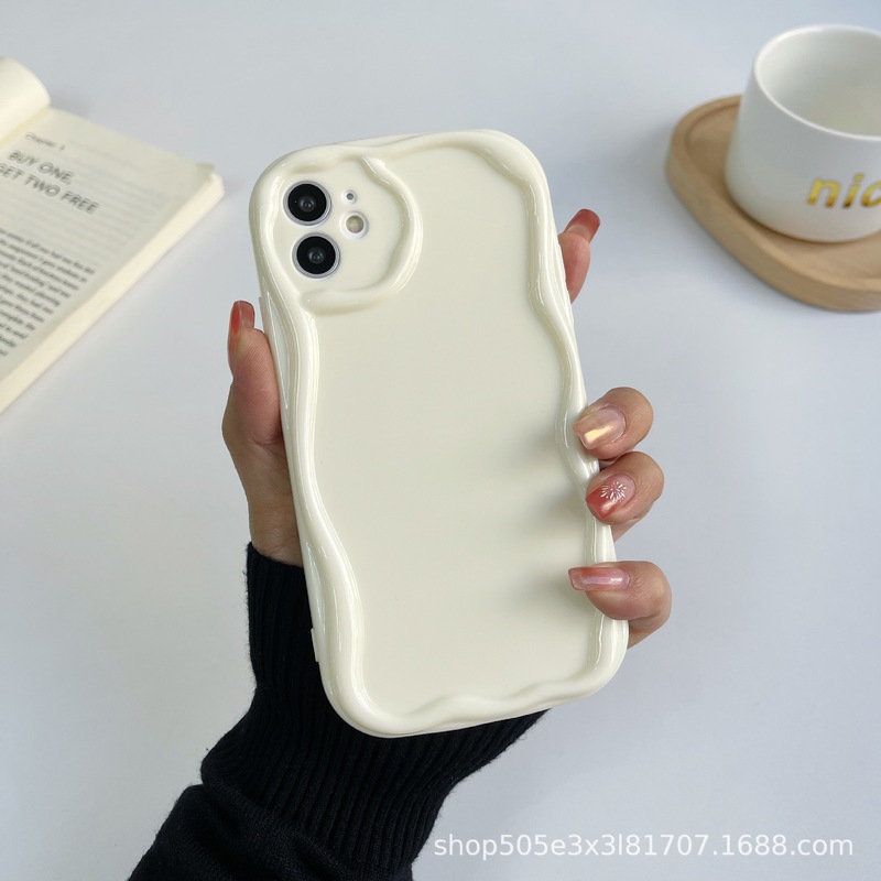 クリームシンプルな透明な新しい TPU Apple 16 携帯電話保護カバークリームシェルホルダー携帯電話ケースに適しています|undefined