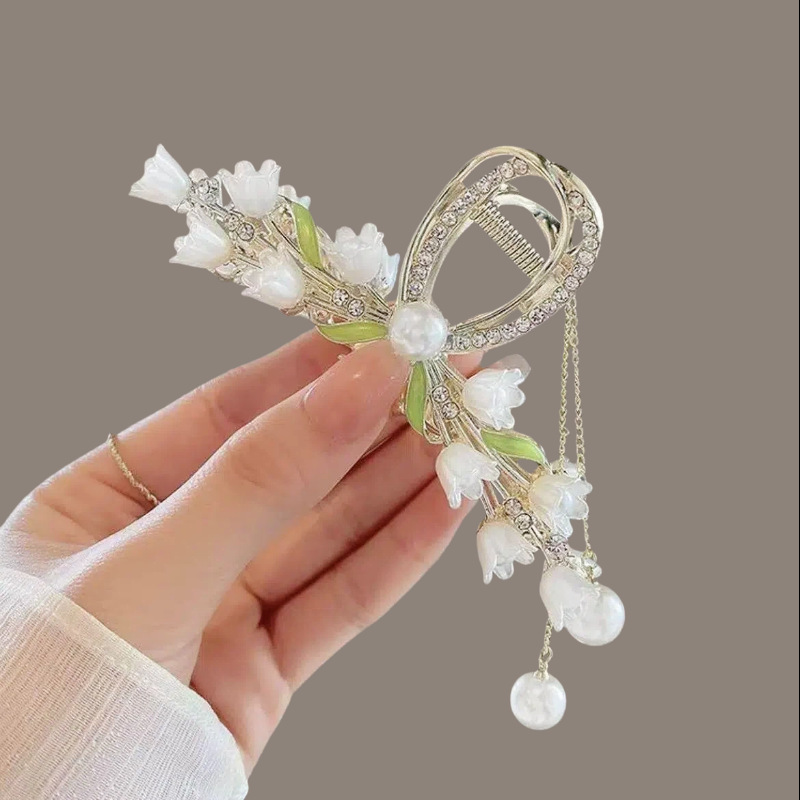 은방울꽃 꽃술 머리핀