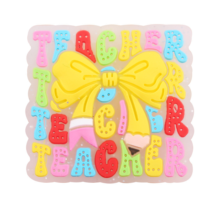 Productos para bebés cuadrados arco de goma de diente DIY creativo baby molar chupeta anti-caída accesorios de cadena