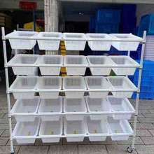 线棒架层架置物架货架拣货车复合管材，塑料筐，尺寸大小可做，