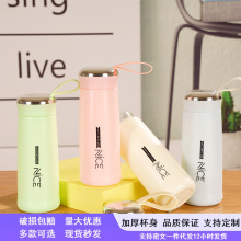 创意时尚隔热双层玻璃水杯学生随手杯节日礼品广告杯子印制LOGO