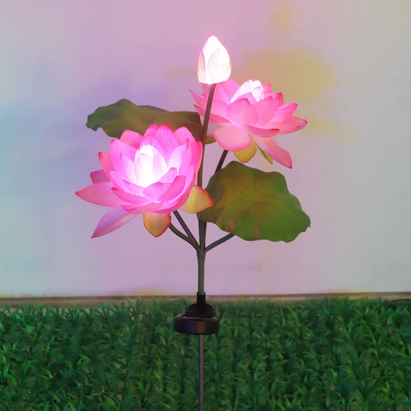 Travel flashlight solar-powered, LED artificial lotuses, garden lights for gazebo, new collection