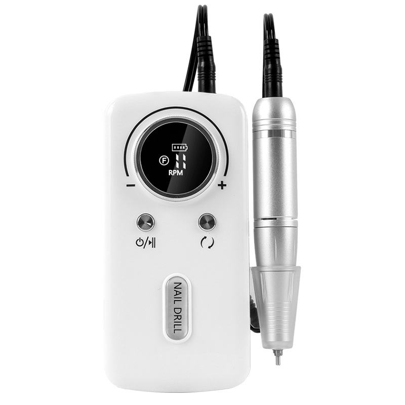 Lijadora de uñas recargable, pulido especial para tienda de uñas, desmontador de uñas, rectificador de uñas eléctrico de uñas, rectificador de uñas portátil