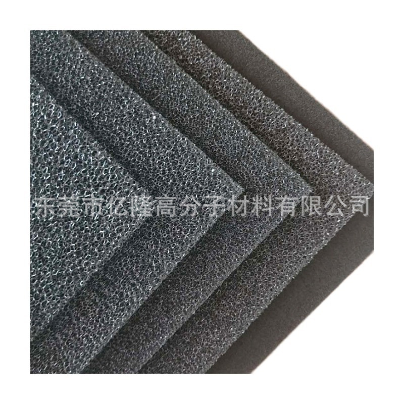 厂家批发聚氨酯过滤海绵防尘网 阻燃黑色8mm蜂窝过滤棉聚酯网状绵