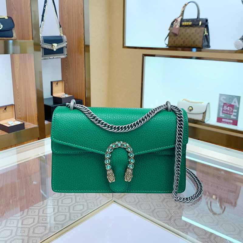 2026 New Luxury Brand Dionysus Bag Women's Chain Bag Mini Versatile Retro High-End Shoulder Crossbody Bag Trendy