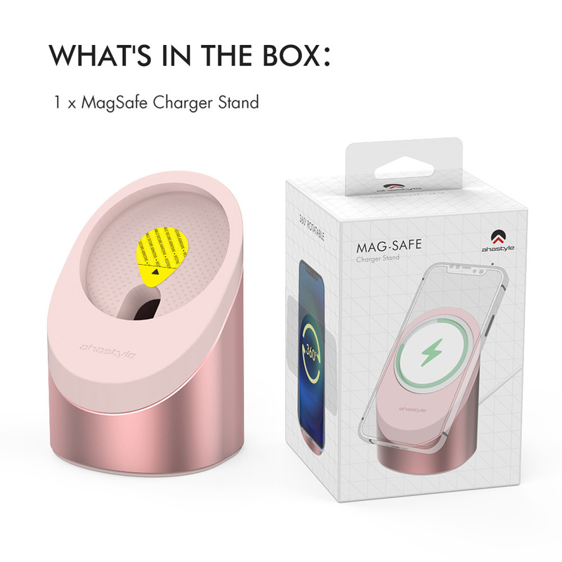 AHASTYLE は Apple 携帯電話磁気充電ヘッド MagSafe アルミニウム合金スタンド iP12-16 ベースに適しています|undefined