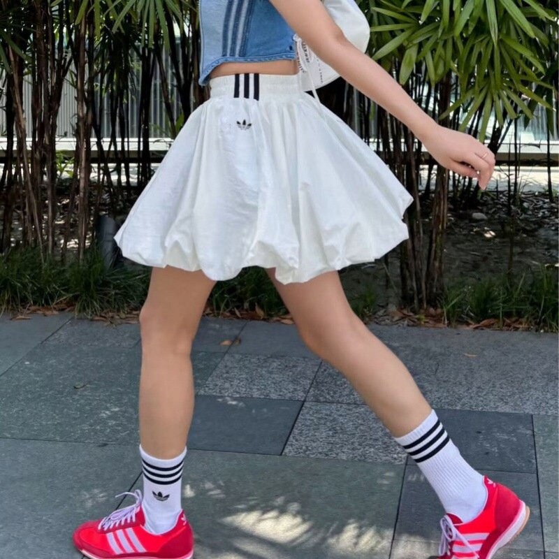 Clover Bubble Skirt Summer Women's Embroidered Logo Ballet Style Puffy Short Skirt Sports Pleated Skirt Kd8122