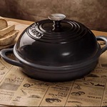 出口铸铁搪瓷珐琅面包锅烤欧包浅锅炖锅焖烧锅烘焙烤箱燃气通用