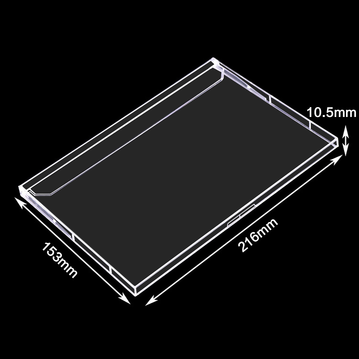 Caja de calendario de 3.5-A5 pulgadas caja de calendario grande caja de calendario simple caja de CD de plástico caja de tarjeta de comedor transparente al por mayor