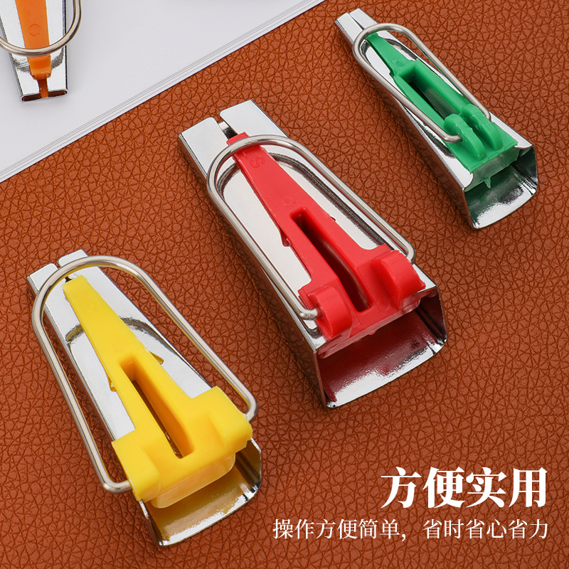 Herramientas de mosaico DIY fabricantes de cinta de bordes de bordes de 6 - 25mm tubo de tracción de tela de mosaico pie de presión de clip pequeño