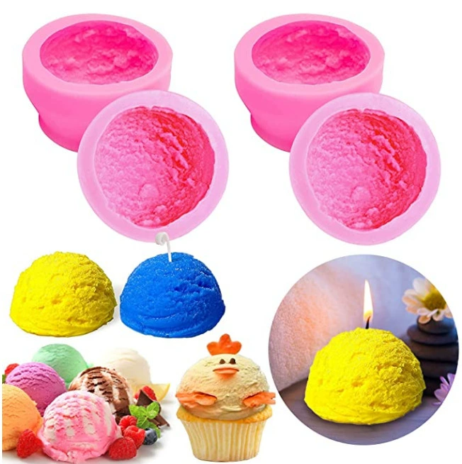 Силиконовая форма для мороженого, украшения из теста (fondant), свечи, акриловая ароматерапия, DIY