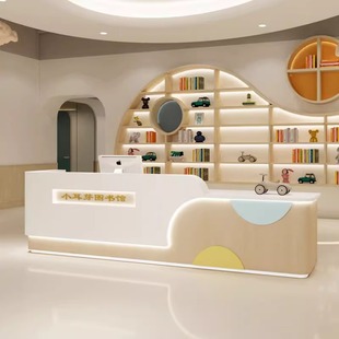 Children's Cartoon Kidsren's Clothing Front Desk Early Education Center Education Training Institution Reception Desk Mother and Baby Shop Bar Cashier