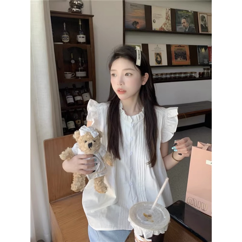White summer design shirt