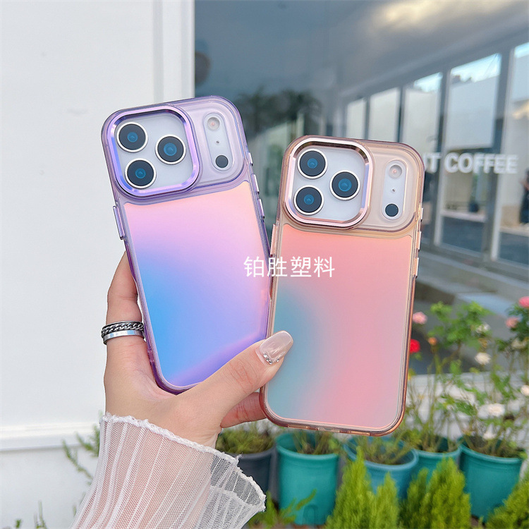 厂家直销适用OPPO A78高品质A58透明A57亮影变色龙防摔保护套Case