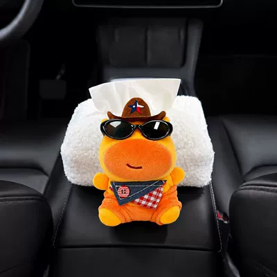 Car tissue box/set Lamb Fleece Tissue Box, Cute - cowboy-lulu-armrest-style-tissue-box