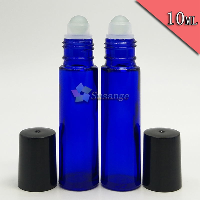 10ml蓝色滚珠瓶 模具玻璃精油走珠瓶 眼霜瓶化妆品香水分装瓶整套