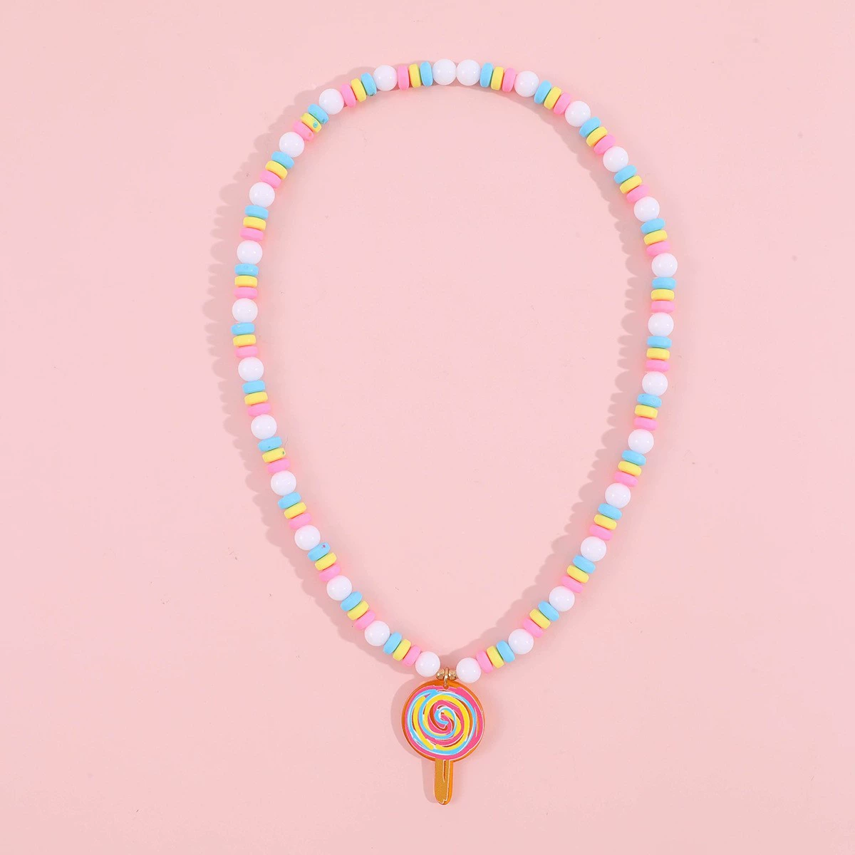 Children's acrylic accessory, pendant, necklace, chain, set
