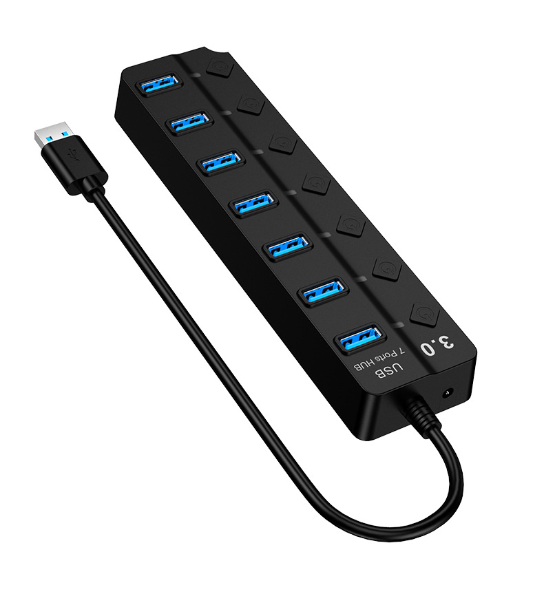 Hub usb 3.0 splitter con 7 porte per trasferimento dati_voghion.com