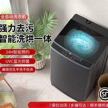 2025新款10公斤波轮洗衣机全自动小型家用宿舍出租房用洗烘一体机