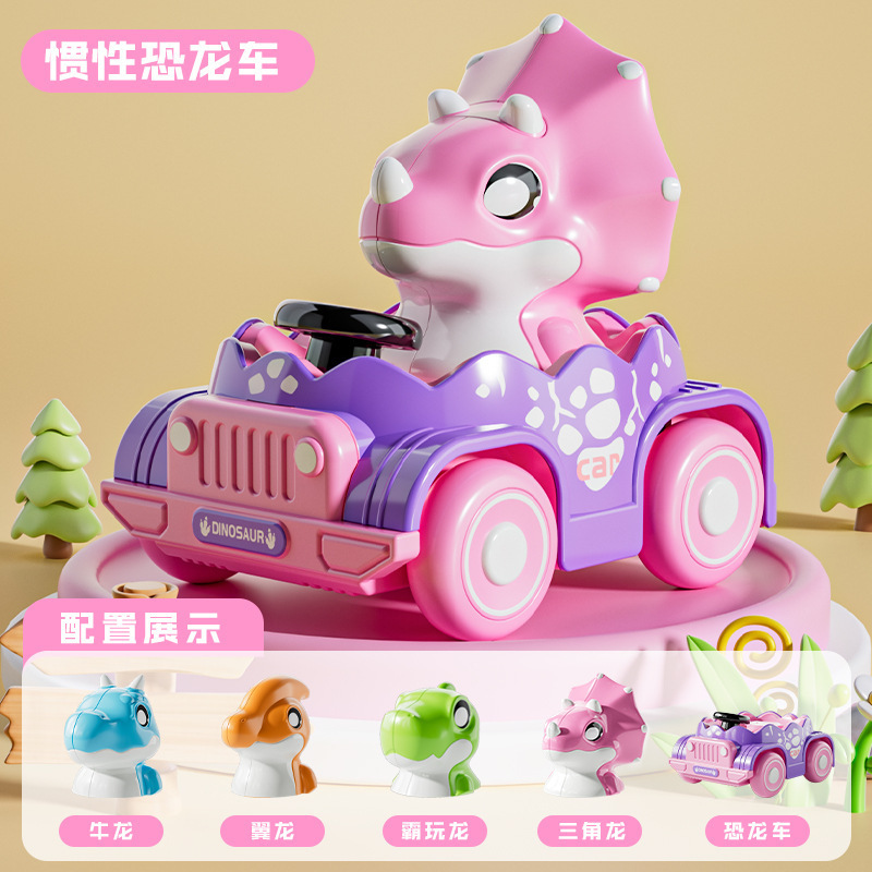 卸売ドロップシッピング楽しい漫画エンジニアリング車両掘削車落下耐性男の子と女の子子供シミュレーションおもちゃ慣性プレス車|undefined
