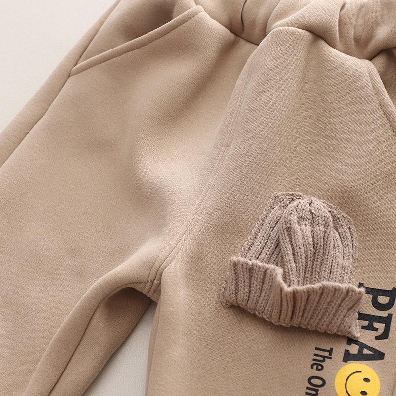 Langer Plüsch-Herren-Damen-Schatz-Herbst-Winter-Western-Freizeitpullover, langärmliges zweiteiliges Set, Baby und_voghion.com