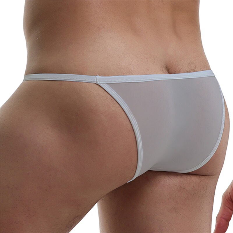 Temu Hot-Selling European and American Sexy Men's Butt-Revealing Low-Waist Underwear See-Through U-Convex Sexy Bikini Small Triangle Wholesale Temu Hot-Selling European and American Sexy Men's Butt-Revealing Low-Waist Underwear See-Through U-Convex Sexy Bikini Small Triangle Wholesale