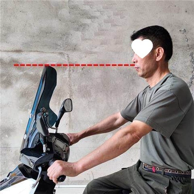 protector, Honda motorcycle windshield — Motorcycle front windshield - brown-45cm-high-adjustable-stand