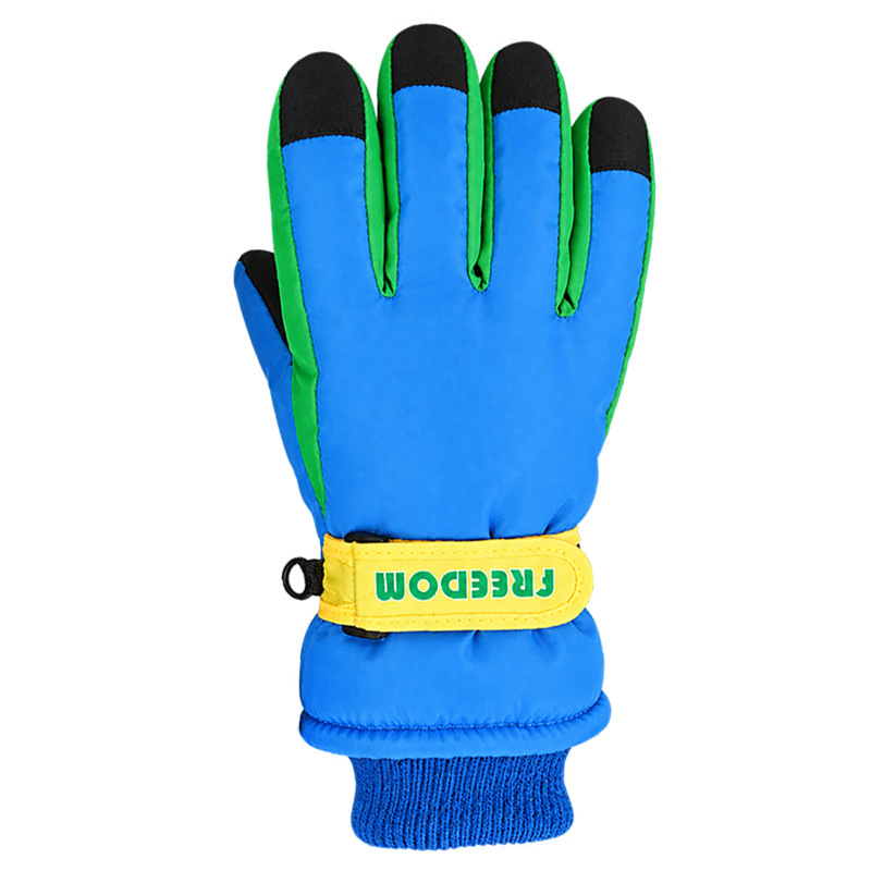 Niños de 3 - 12 años de edad en invierno, guantes de pantalla táctil a prueba de frío a prueba de agua a prueba de viento, antideslizante y caliente para esquiar y jugar con seda image 6