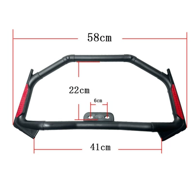 Cross-Border Supply Motorcycle Front Bumper Storage Box, Crash Guard Bar, Anti-Fall Rod, Protective Frame, Toolbox, Modification Accessories, Universal (Motorcycle bumper) - as-shown-in-the-figure