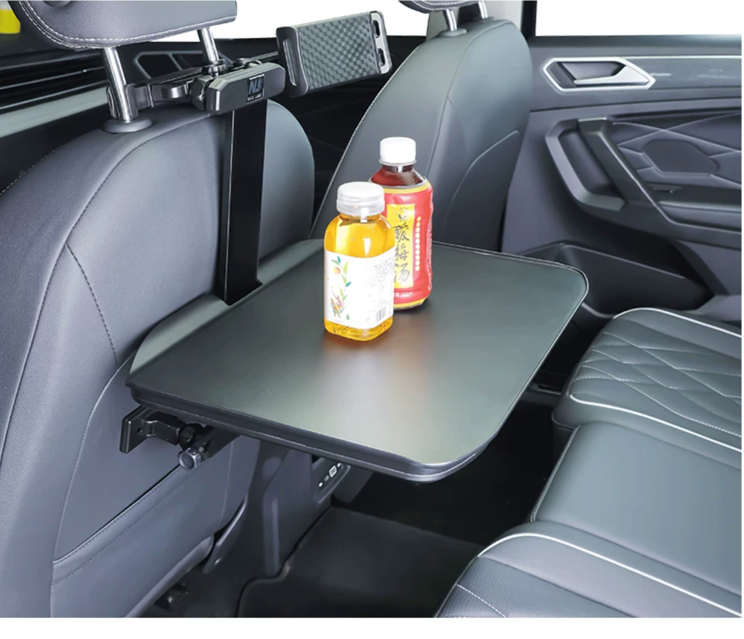 Children's car-mounted small table for rear seats, foldable car desk for studying and doing homework, in-car dining table