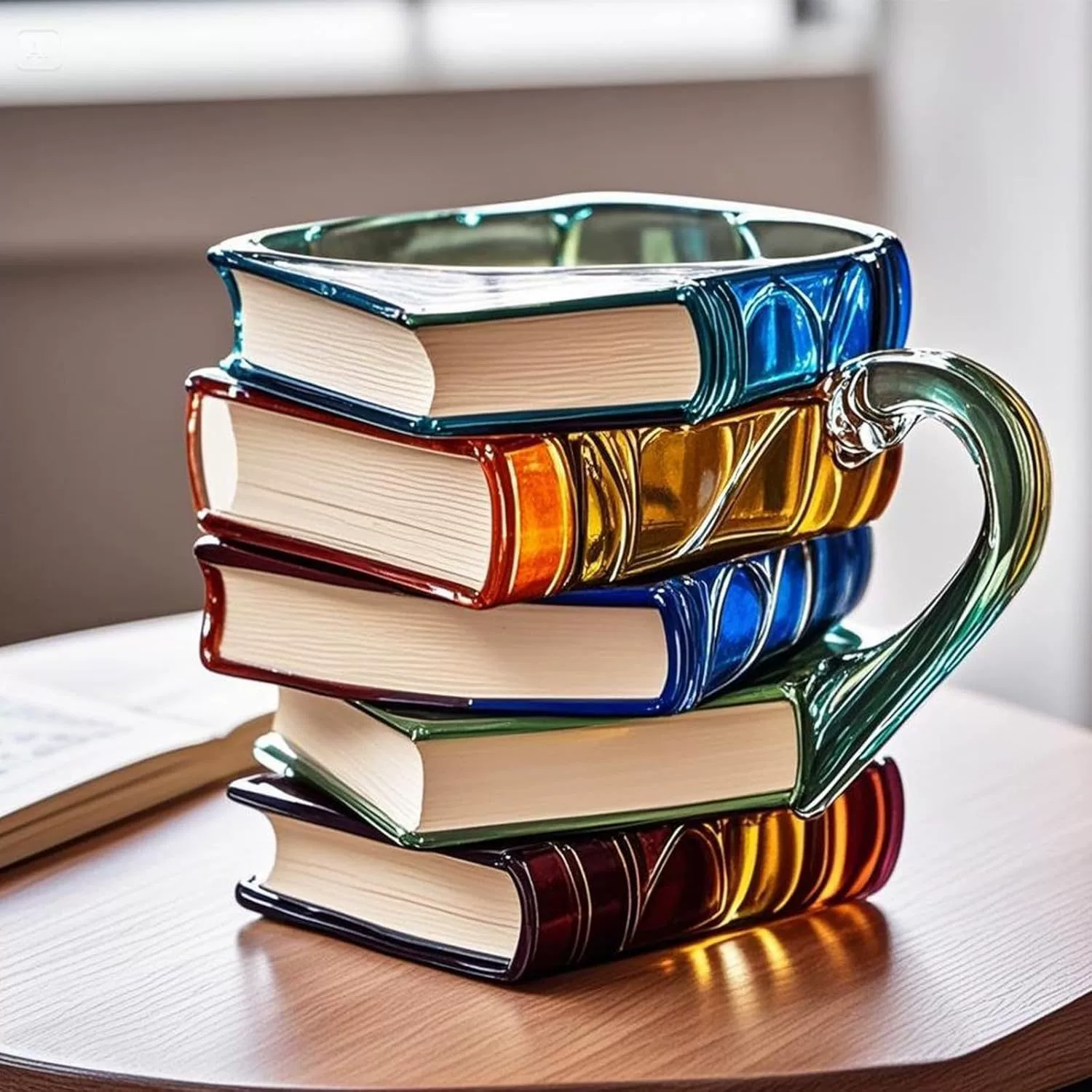 Расписная книга кружка 3D — уникальная стопируемая кружка в виде книги для кофе