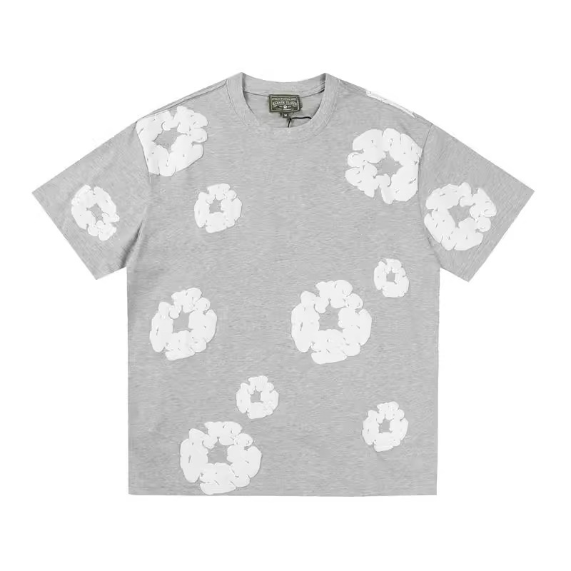 DENIM TEARS カポックフォームプリント おしゃれ ゆったり メンズ レディース 半袖 Tシャツ カジュアル ショートパンツ セット|undefined