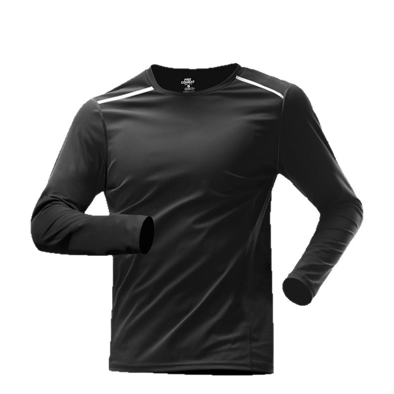 Ropa de secado deportivo de mangas largas ropa de fitness masculina camiseta de carrera primavera, verano y otoño ropa de entrenamiento suelta camiseta transpirable