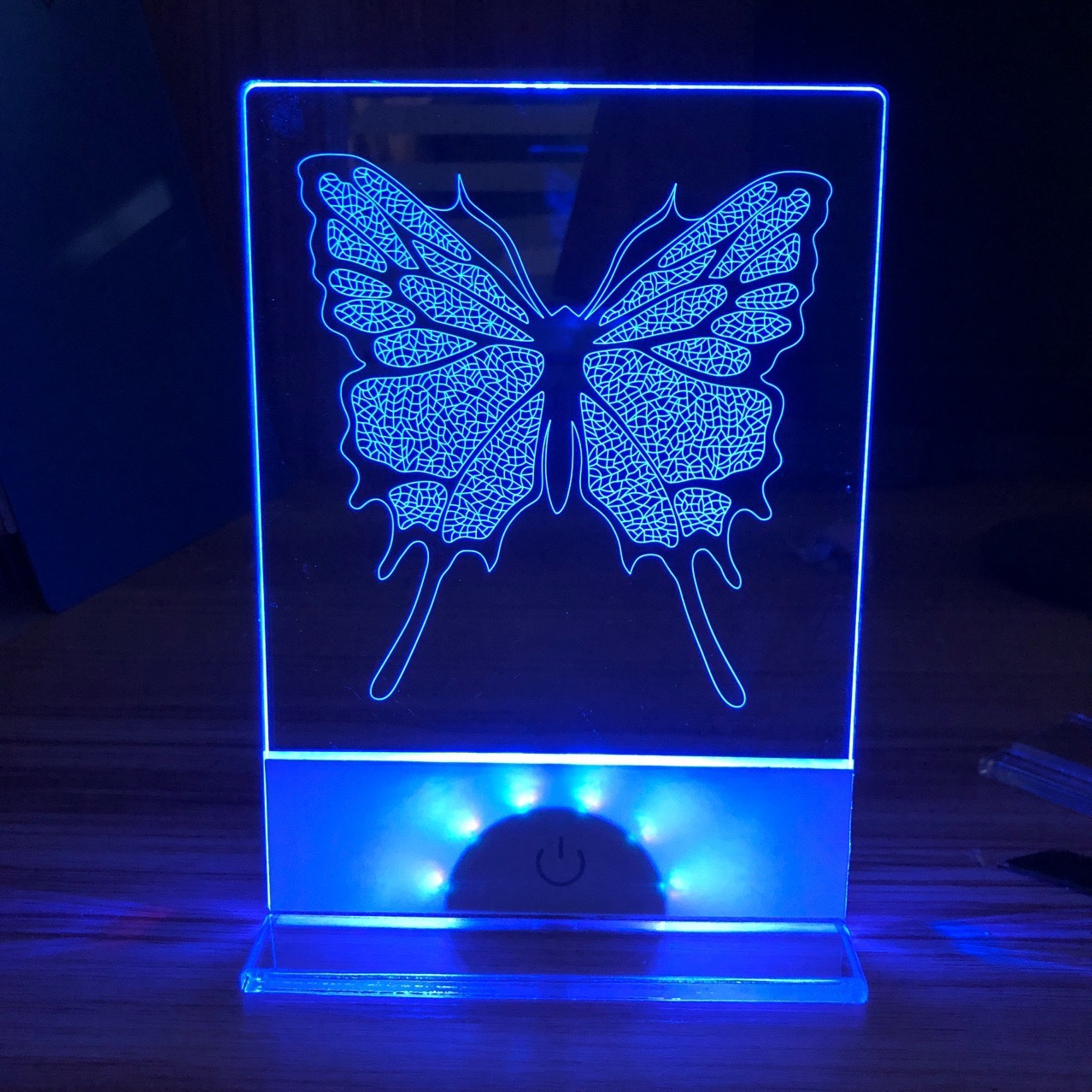 Acrylic business card Light led creative light and shadow luminous painting strength factory self-developed self-produced creative ornaments